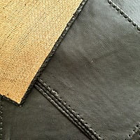 Vegan Leather and Jute Place Mats Vegan Leather and Jute Place Mats